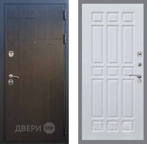 Входная металлическая Дверь Рекс (REX) Премиум-246 FL-33 Белый ясень в Голицыно