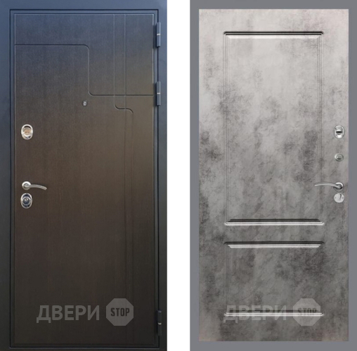 Входная металлическая Дверь Рекс (REX) Премиум-246 FL-117 Бетон темный в Голицыно