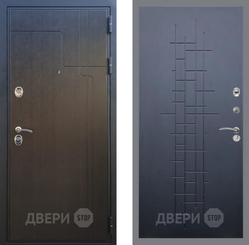 Входная металлическая Дверь Рекс (REX) Премиум-246 FL-289 Ясень черный в Голицыно