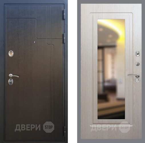Входная металлическая Дверь Рекс (REX) Премиум-246 FLZ-120 Беленый дуб в Голицыно