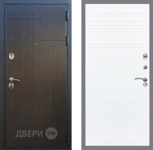 Дверь Рекс (REX) Премиум-246 Line Силк Сноу в Голицыно