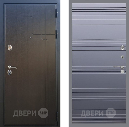 Дверь Рекс (REX) Премиум-246 Line Силк титан в Голицыно