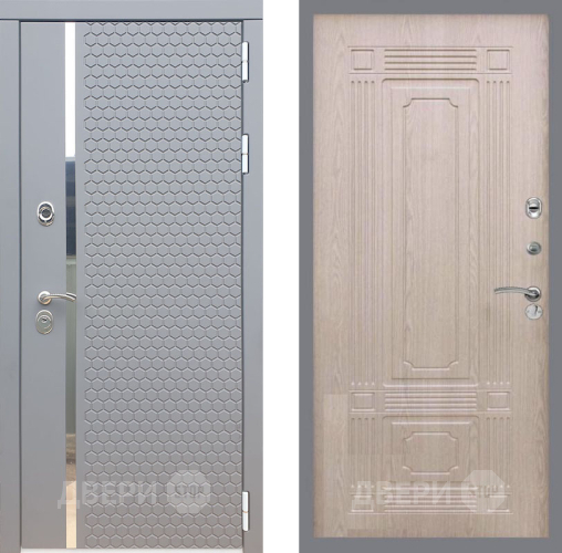 Входная металлическая Дверь Рекс (REX) 24 FL-2 Беленый дуб в Голицыно