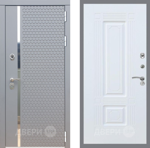 Входная металлическая Дверь Рекс (REX) 24 FL-2 Силк Сноу в Голицыно