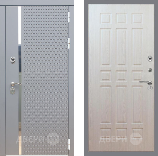 Входная металлическая Дверь Рекс (REX) 24 FL-33 Беленый дуб в Голицыно