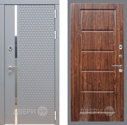 Входная металлическая Дверь Рекс (REX) 24 FL-39 орех тисненый в Голицыно
