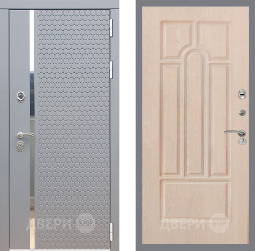 Входная металлическая Дверь Рекс (REX) 24 FL-58 Беленый дуб в Голицыно
