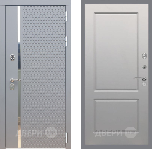 Входная металлическая Дверь Рекс (REX) 24 FL-117 Грей софт в Голицыно