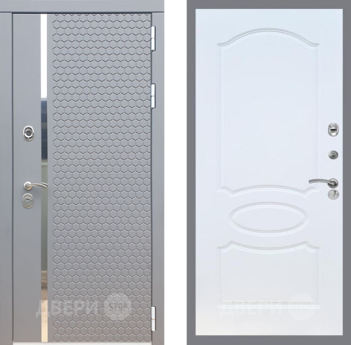 Входная металлическая Дверь Рекс (REX) 24 FL-128 Белый ясень в Голицыно
