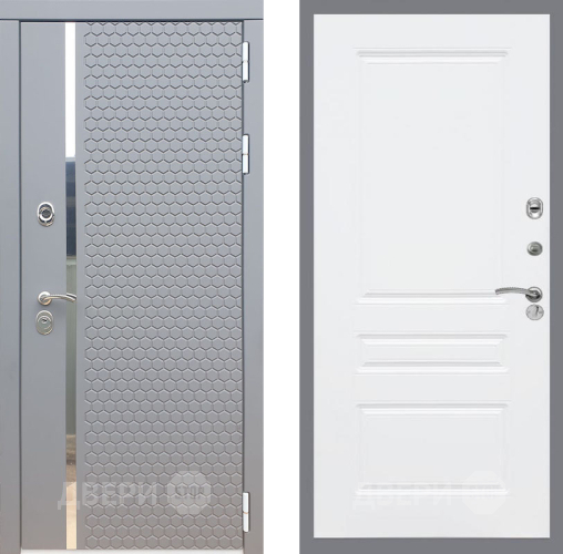 Входная металлическая Дверь Рекс (REX) 24 FL-243 Силк Сноу в Голицыно