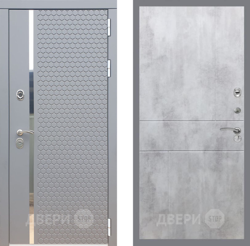 Входная металлическая Дверь Рекс (REX) 24 FL-290 Бетон светлый в Голицыно