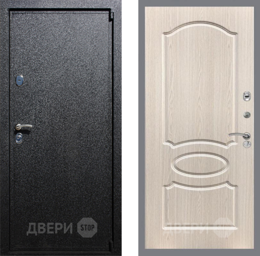 Входная металлическая Дверь Рекс (REX) 3 FL-128 Беленый дуб в Голицыно