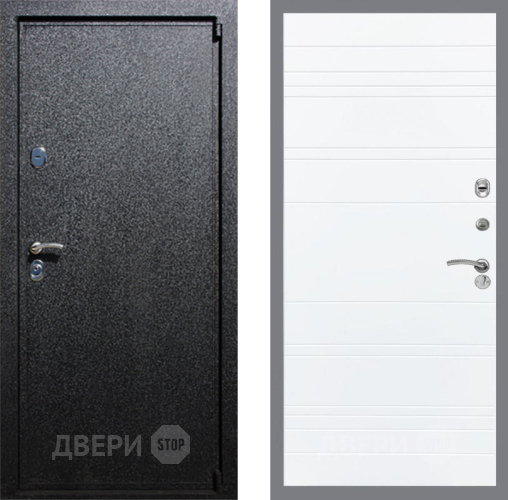 Входная металлическая Дверь Рекс (REX) 3 Line Силк Сноу в Голицыно