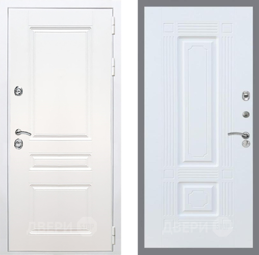 Входная металлическая Дверь Рекс (REX) Премиум-н Силк Сноу FL-2 Силк Сноу в Голицыно