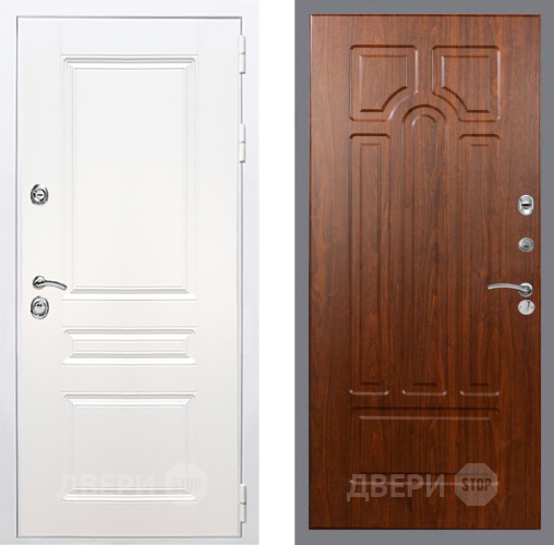 Входная металлическая Дверь Рекс (REX) Премиум-н Силк Сноу FL-58 Морёная берёза в Голицыно