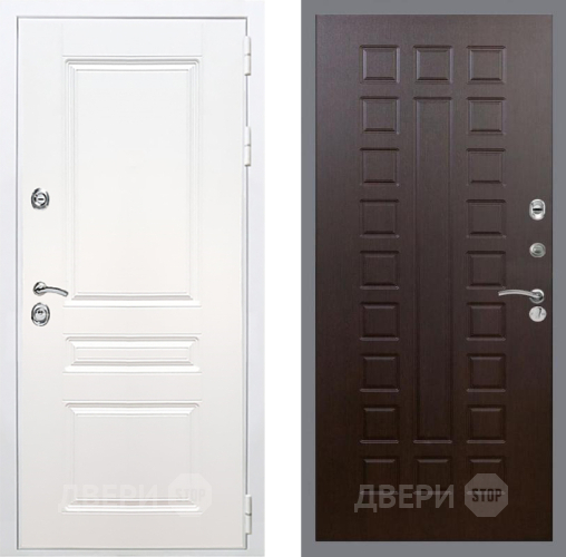 Входная металлическая Дверь Рекс (REX) Премиум-н Силк Сноу FL-183 Венге в Голицыно
