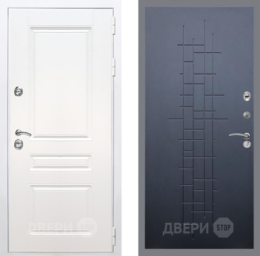 Дверь Рекс (REX) Премиум-н Силк Сноу FL-289 Ясень черный в Голицыно