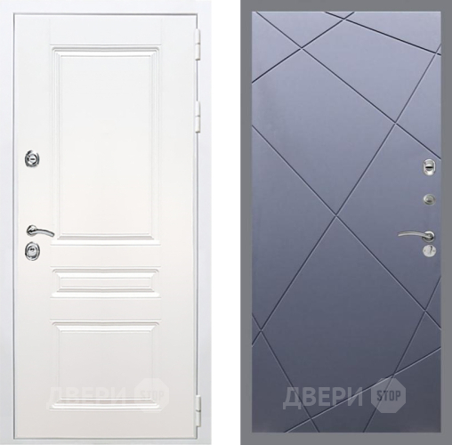 Дверь Рекс (REX) Премиум-н Силк Сноу FL-291 Силк титан в Голицыно