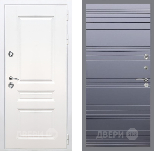 Входная металлическая Дверь Рекс (REX) Премиум-н Силк Сноу Line Силк титан в Голицыно