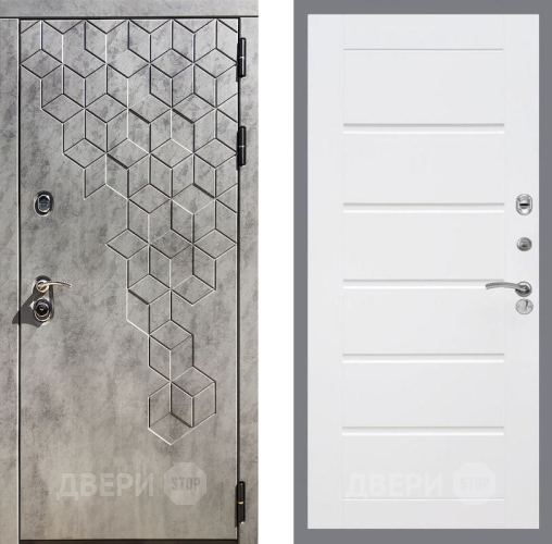 Входная металлическая Дверь Рекс (REX) 23 Сити Белый ясень в Голицыно