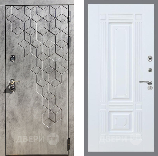 Входная металлическая Дверь Рекс (REX) 23 FL-2 Силк Сноу в Голицыно