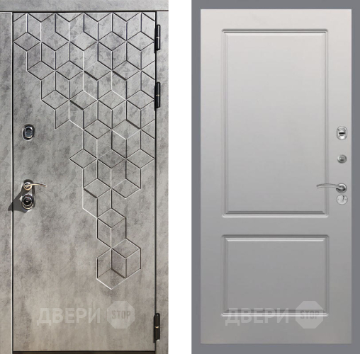 Входная металлическая Дверь Рекс (REX) 23 FL-117 Грей софт в Голицыно