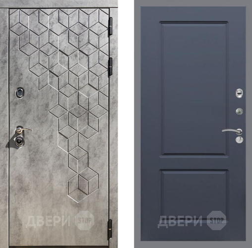 Входная металлическая Дверь Рекс (REX) 23 FL-117 Силк титан в Голицыно