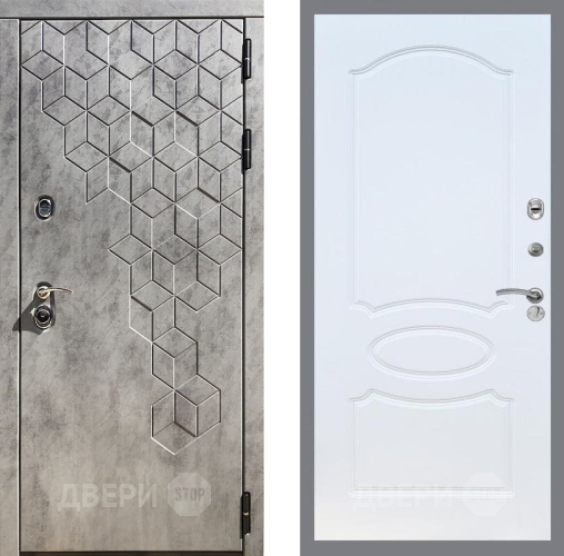 Входная металлическая Дверь Рекс (REX) 23 FL-128 Белый ясень в Голицыно