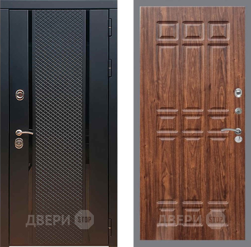 Входная металлическая Дверь Рекс (REX) 25 FL-33 орех тисненый в Голицыно