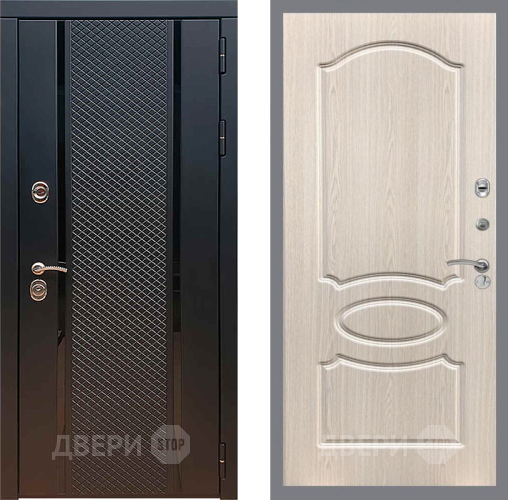 Входная металлическая Дверь Рекс (REX) 25 FL-128 Беленый дуб в Голицыно