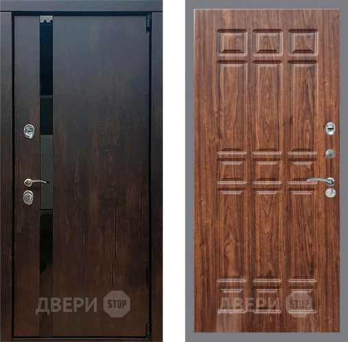 Входная металлическая Дверь Рекс (REX) 26 FL-33 орех тисненый в Голицыно