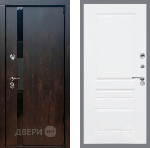 Входная металлическая Дверь Рекс (REX) 26 FL-243 Силк Сноу в Голицыно