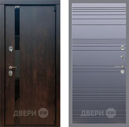 Входная металлическая Дверь Рекс (REX) 26 Line Силк титан в Голицыно