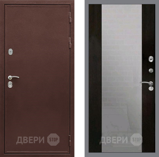 Дверь Рекс (REX) 5 металл 3 мм СБ-16 Зеркало Венге в Голицыно