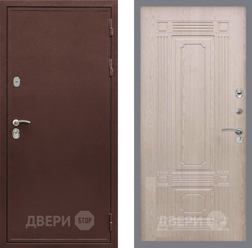 Дверь Рекс (REX) 5 металл 3 мм FL-2 Беленый дуб в Голицыно