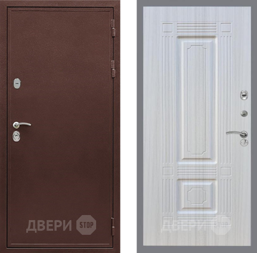 Дверь Рекс (REX) 5 металл 3 мм FL-2 Сандал белый в Голицыно
