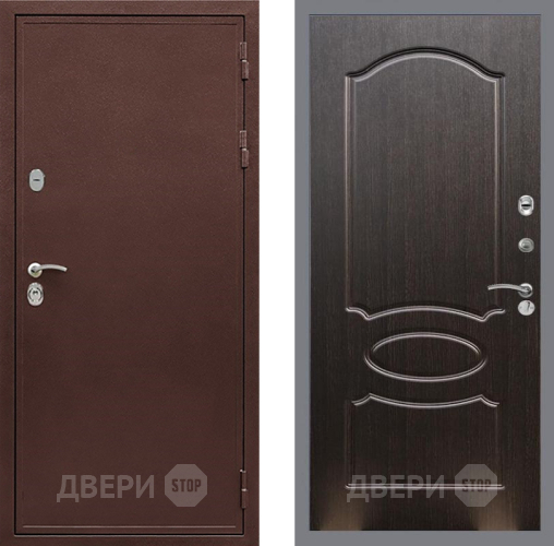 Входная металлическая Дверь Рекс (REX) 5 металл 3 мм FL-128 Венге светлый в Голицыно