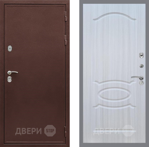 Дверь Рекс (REX) 5 металл 3 мм FL-128 Сандал белый в Голицыно