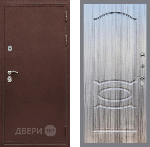 Входная металлическая Дверь Рекс (REX) 5 металл 3 мм FL-128 Сандал грей в Голицыно