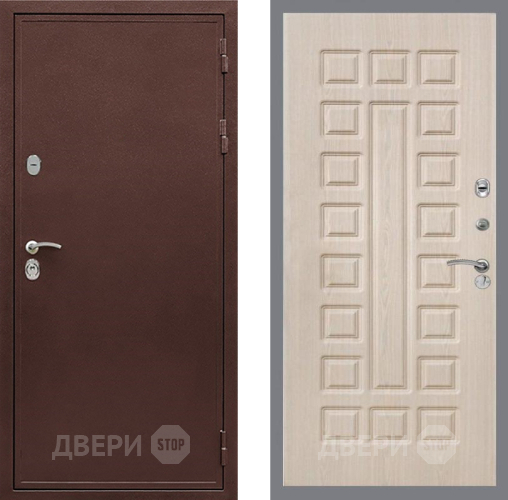 Входная металлическая Дверь Рекс (REX) 5 металл 3 мм FL-183 Беленый дуб в Голицыно
