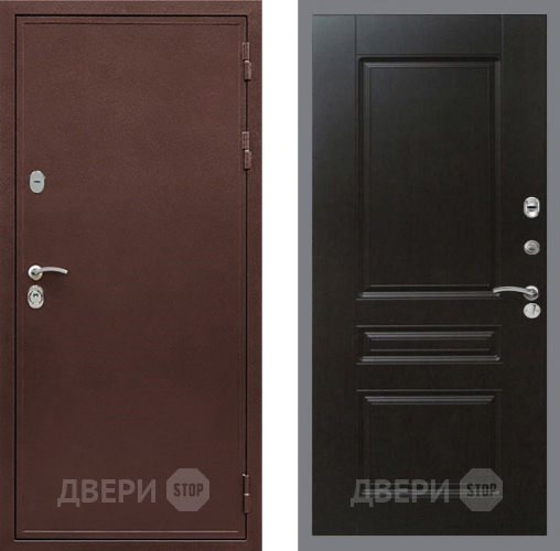 Входная металлическая Дверь Рекс (REX) 5 металл 3 мм FL-243 Венге в Голицыно