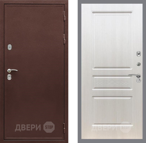 Входная металлическая Дверь Рекс (REX) 5 металл 3 мм FL-243 Лиственница беж в Голицыно