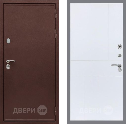 Дверь Рекс (REX) 5 металл 3 мм FL-290 Силк Сноу в Голицыно