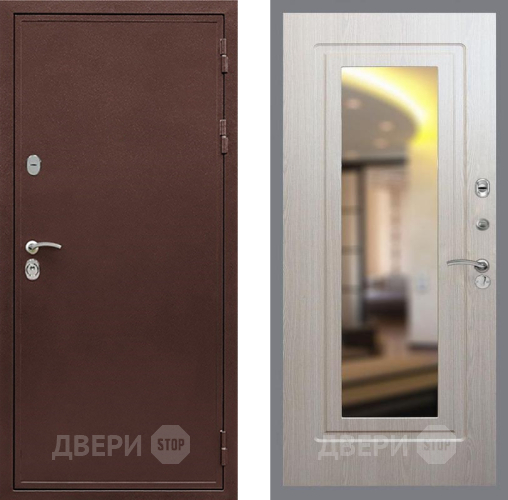 Входная металлическая Дверь Рекс (REX) 5 металл 3 мм FLZ-120 Беленый дуб в Голицыно