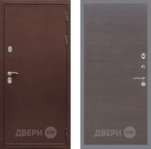 Входная металлическая Дверь Рекс (REX) 5 металл 3 мм GL венге поперечный в Голицыно