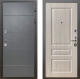 Входная металлическая Дверь Шелтер (SHELTER) Комфорт Лофт графит 3 Дуб филадельфия крем в Голицыно
