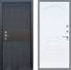 Входная металлическая Дверь Стоп БЛЭК CISA ФЛ-128 Белый ясень в Голицыно