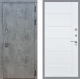 Входная металлическая Дверь Стоп БЕТОН ФЛ-102 Белый ясень в Голицыно