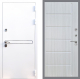 Входная металлическая Дверь Стоп Лайн Вайт ФЛ-102 Сандал белый в Голицыно