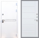 Входная металлическая Дверь Стоп Лайн Вайт ФЛ-102 Белый ясень в Голицыно